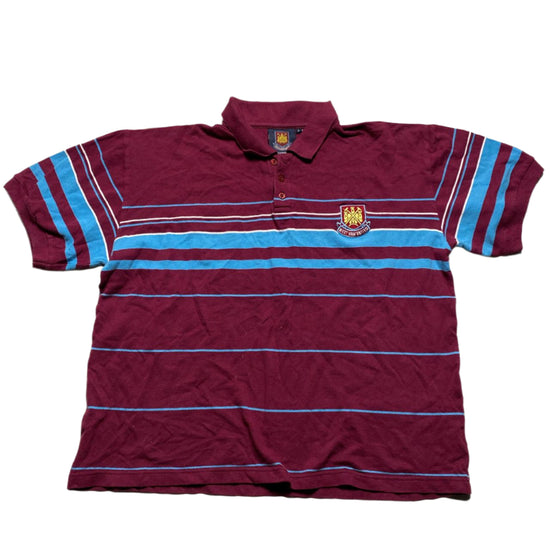 West Ham United Vintage Football Club Clarinet and Blue Polo Shirt (L)