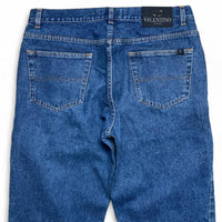 Valentino Navy Blue Baggy Jeans (36W)
