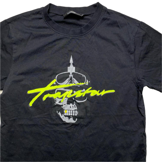 Trapstar Skull Black and Green T Shirt (S)