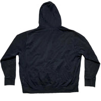 Nike Black and Blue Swoosh Hoodie (XL)