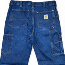 Carhartt Double Knee Carpenter Cargo Jeans Navy Blue (34W)