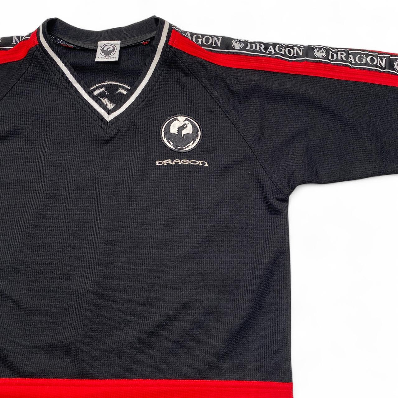 Dragon Skateboards 90’s y2k Black Red and White Jersey (S)