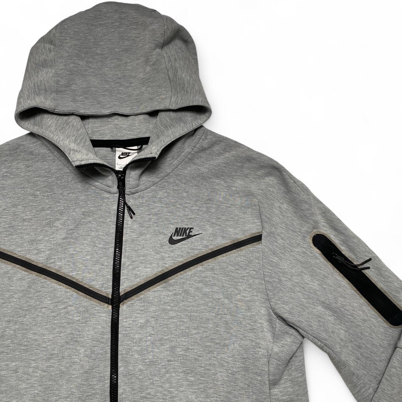 Nike Tech Fleece Grey and Black Hoodie (L)