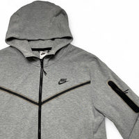 Nike Tech Fleece Grey and Black Hoodie (L)