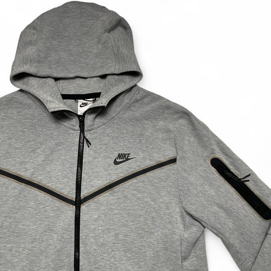 Nike Tech Fleece Grey and Black Hoodie (L)