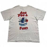 Charlotte Hornets Bud Light Vintage 90’s Single Stitch White T Shirt (XL)