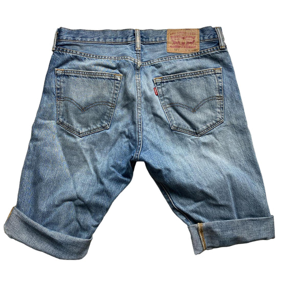 Levis Vintage 501 Jean Short Jorts Light Stonewash Blue (32W)