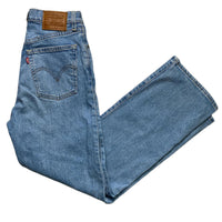 Levis Ribcage Straight Blue Womens Jeans (25W)