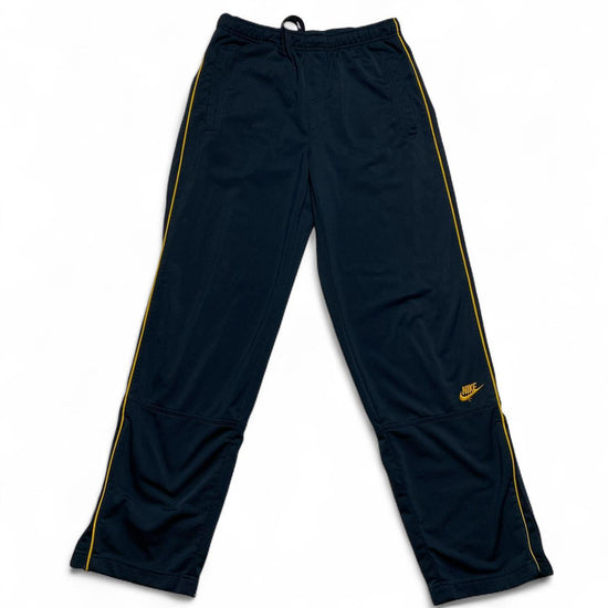 Nike Vintage y2k Trackpant Navy and Yellow Tracksuit Bottoms (M)