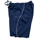 Nike Vintage y2k Navy and White Swoosh Shell Baggy Trackpant Shorts (L)