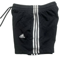 Adidas Black and White Stripe Shorts (M)