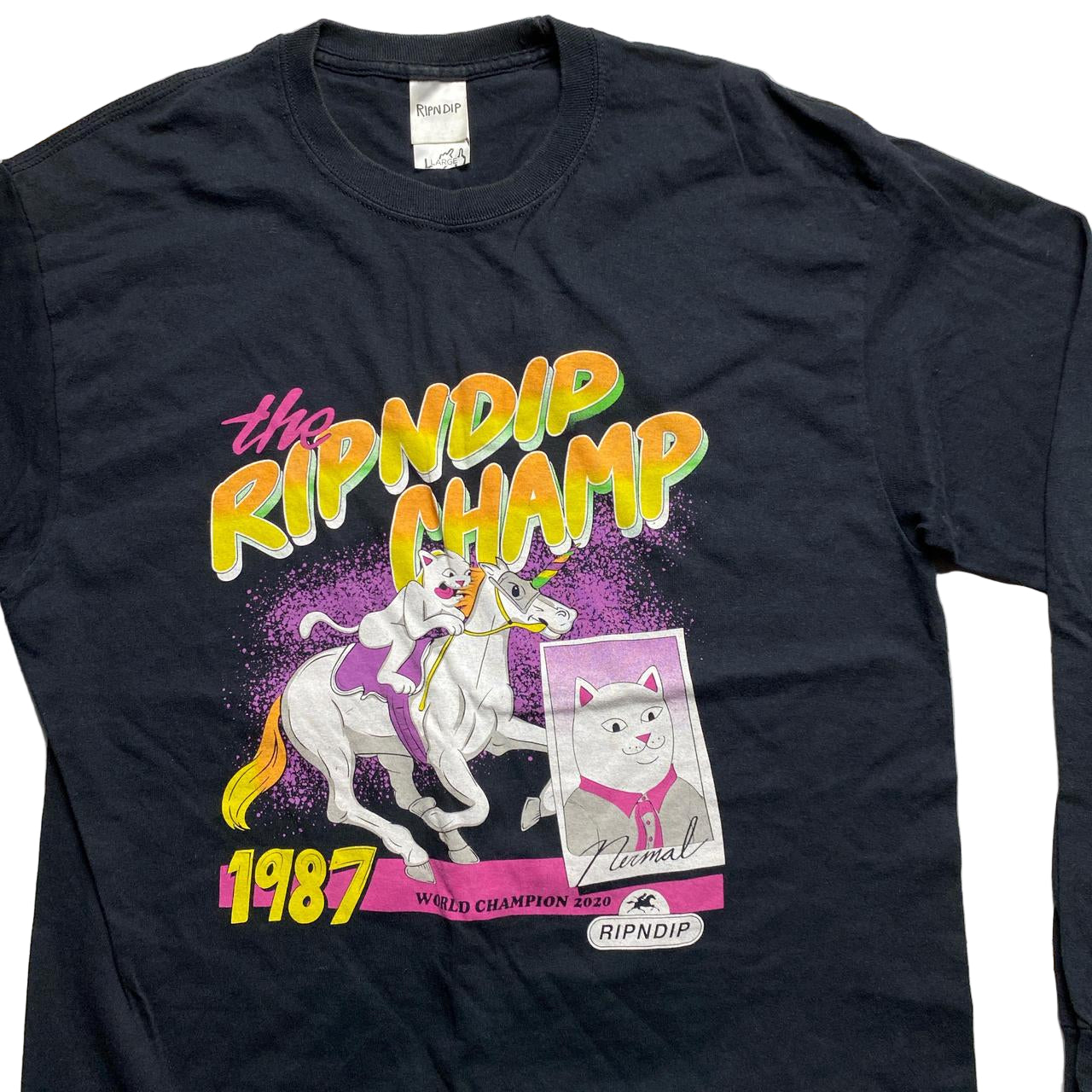 Rip n Dip Black Long Sleeve T Shirt (L)