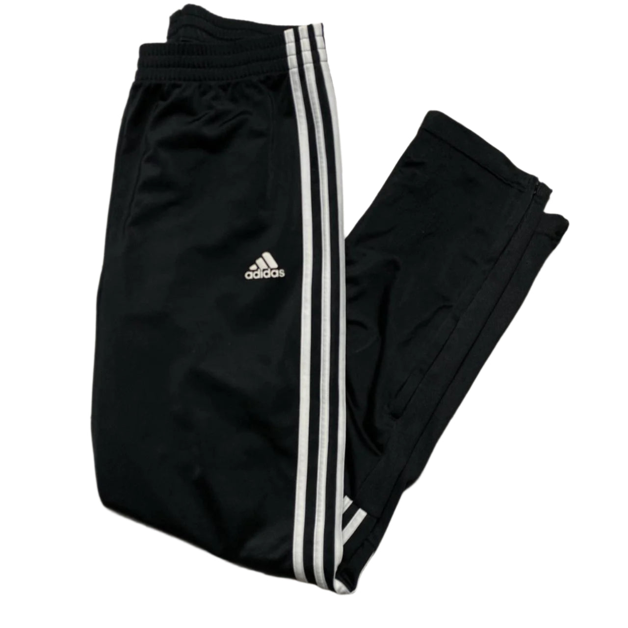 Adidas Black and White Trackpant Slim Bottoms (S)
