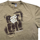 Rocawear Long Sleeve Tan Spray Paint T Shirt (L)
