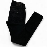 True Religion Zach Black Slim Jeans (30W)