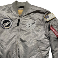 Alpha Industries NASA Bomber Jacket Silver (M)