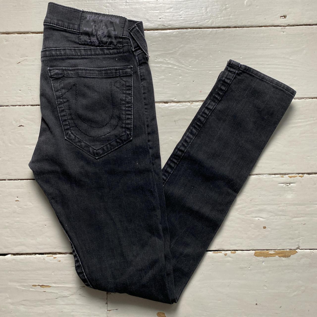 True Religion Black Rocco Slim Jeans