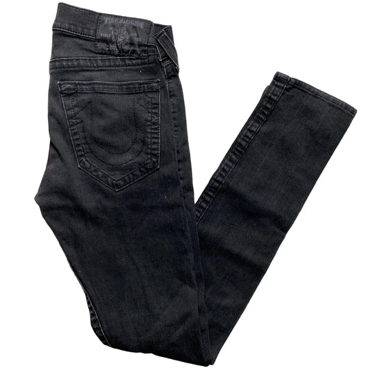True Religion Black Rocco Slim Jeans (30W)