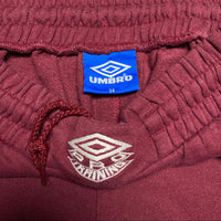 Umbro Vintage 90’s Pro Training Burgundy and White Joggers (W 34)