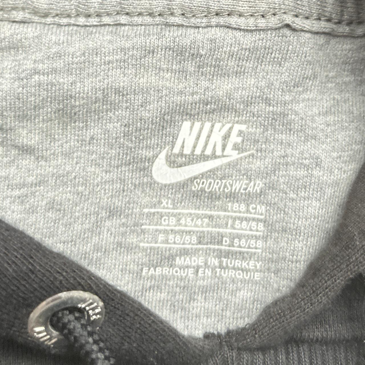 Nike Swoosh Black and White Hoodie (XL)