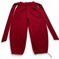 Fair Focus Red and White Baggy Flame Print Joggers (M)