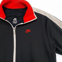 Nike Vintage Black Red and White Tracksuit Jacket (M)