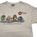 Star Wars M&Ms May The Force Be With You Vintage y2k White T Shirt (M)
