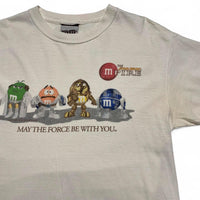 Star Wars M&Ms May The Force Be With You Vintage y2k White T Shirt (M)