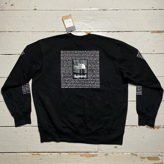 The North Face Supreme Black and White Jumper