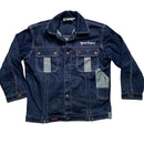 Down Impact Vintage 90’s Denim Jacket Navy and Silver (M)