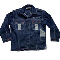 Down Impact Vintage 90’s Denim Jacket Navy and Silver (M)
