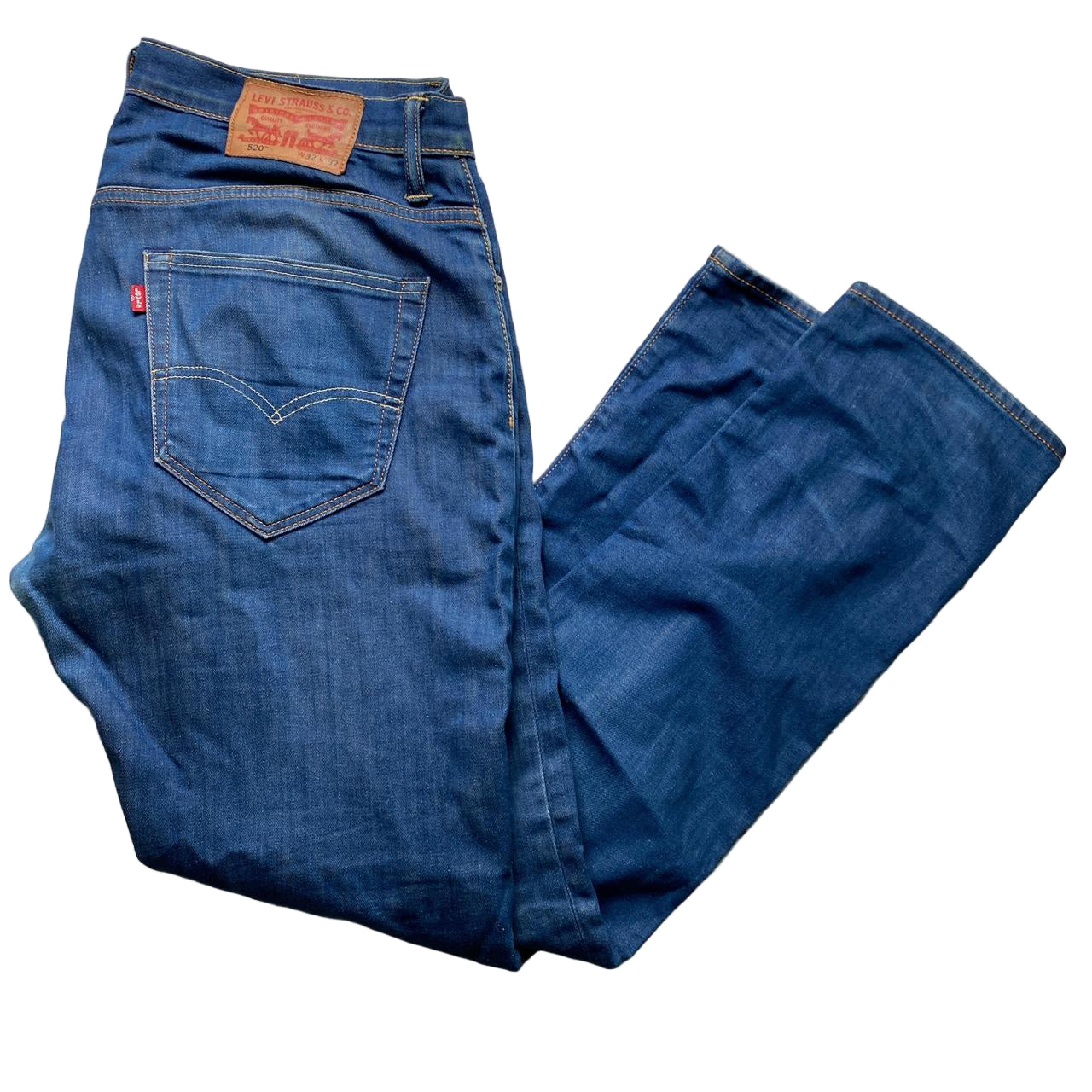 Levis 520 Dark Navy Baggy Jeans (32W)