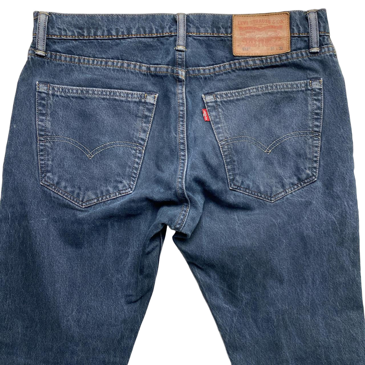 Levis 512 Navy Slim Straight Jeans (31W)