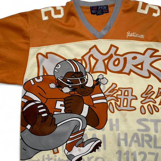 Platinum Vintage 90s Y2K Cartoon New York USA Football Jersey (L)