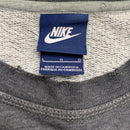Nike Grey and White Swoosh Jumper (L)
