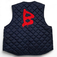 Barriers 2017 The Warriors Navy and Red Quilted Gilet (2XL)