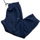 Nike Swoosh Navy and White Shell Trackpant Baggy Bottoms (XL)