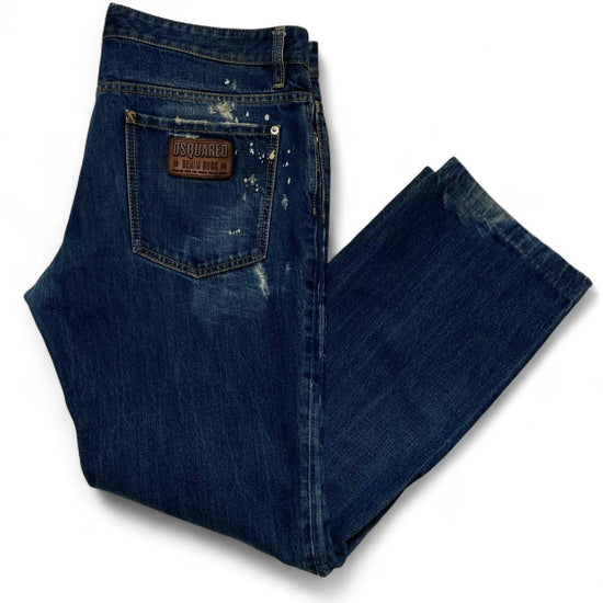DSQUARED2 Dsquared Navy Distressed Jeans (38W)
