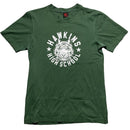Hawkins High School Nike Stranger Things Green and White T Shirt (S)