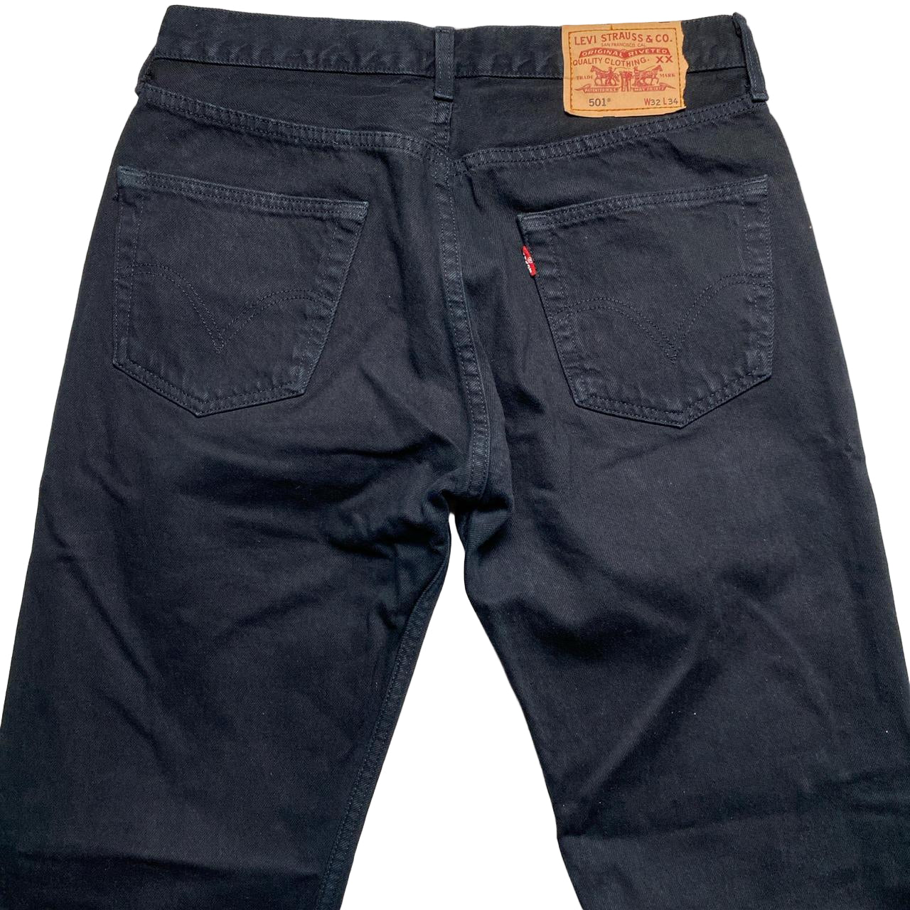 Levis 501 Baggy Vintage Black Jeans (32W)