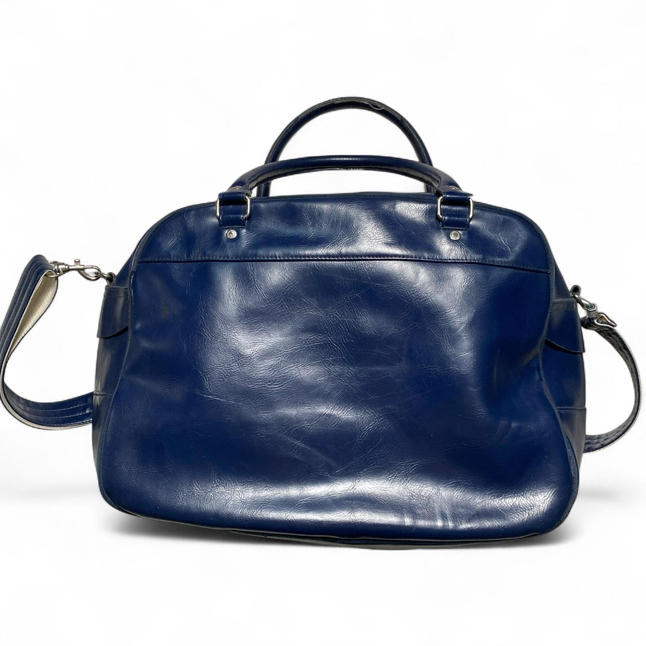 Fred Perry Navy and Cream Duffle Shoulder Bag