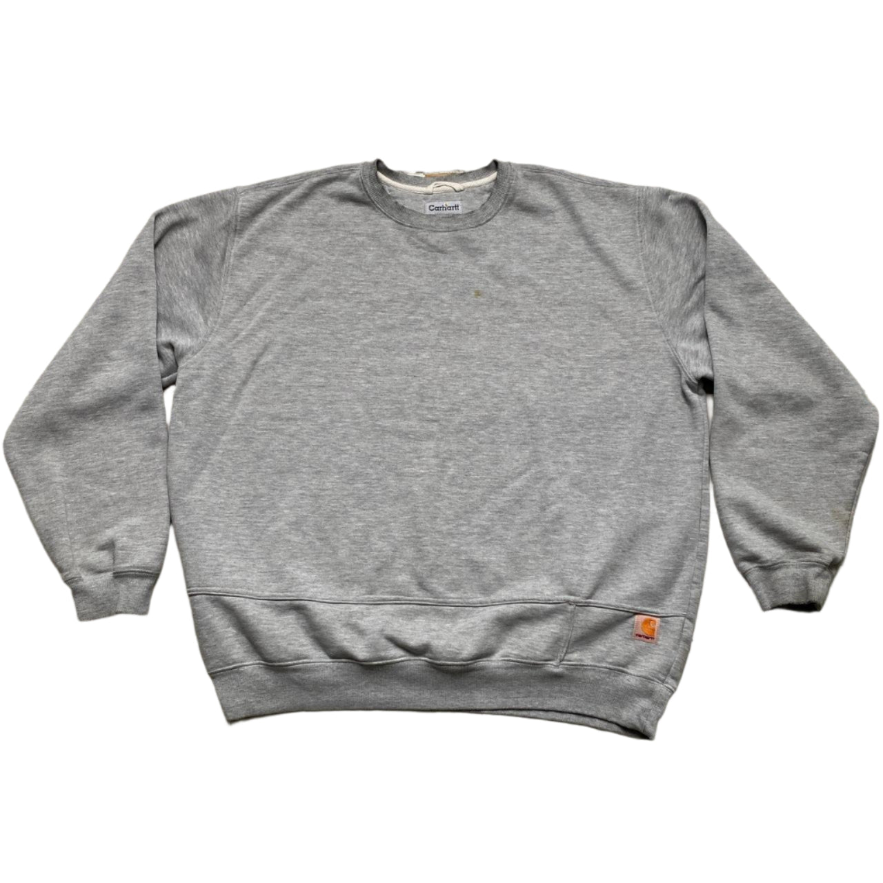 Carhartt Vintage 90’s Grey and White Jumper (XL)