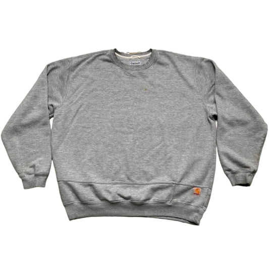 Carhartt Vintage 90’s Grey and White Jumper (XL)