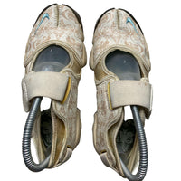 Nike Air Rift Vintage 2007 White Beige and Light Blue Floral Tabi Split Toe Shoes (UK 3.5)