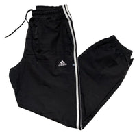 Adidas Black and White Trackpant Baggy Bottoms (L)
