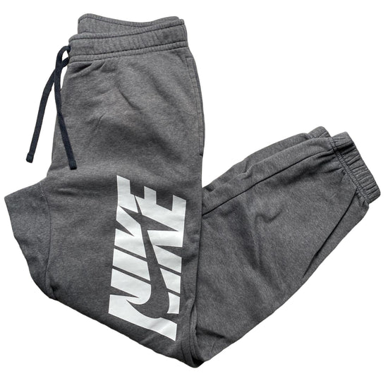 Nike Club Swoosh Spellout Grey and White Joggers (M)
