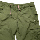 Nike Vintage Khaki Green and Pink Womens Cargo Baggy Combat Trousers (UK 12)