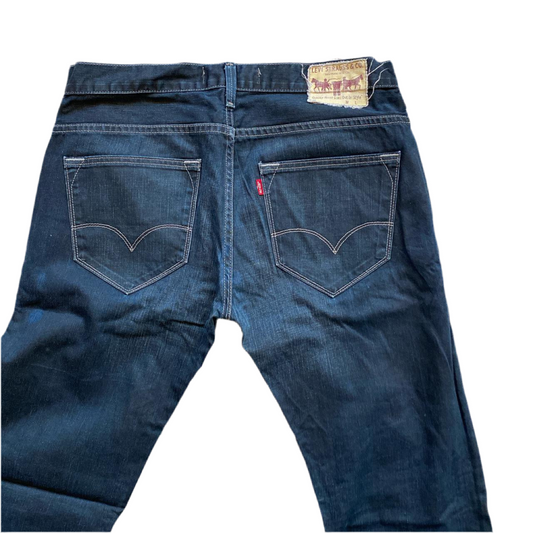 Levis 504 Navy Jeans (34W)