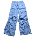 Criminal Damage Baggy Parachute Combat Light Baby Blue Cargo Trousers (S)