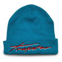 Trapstar Blue and Red Beanie Hat